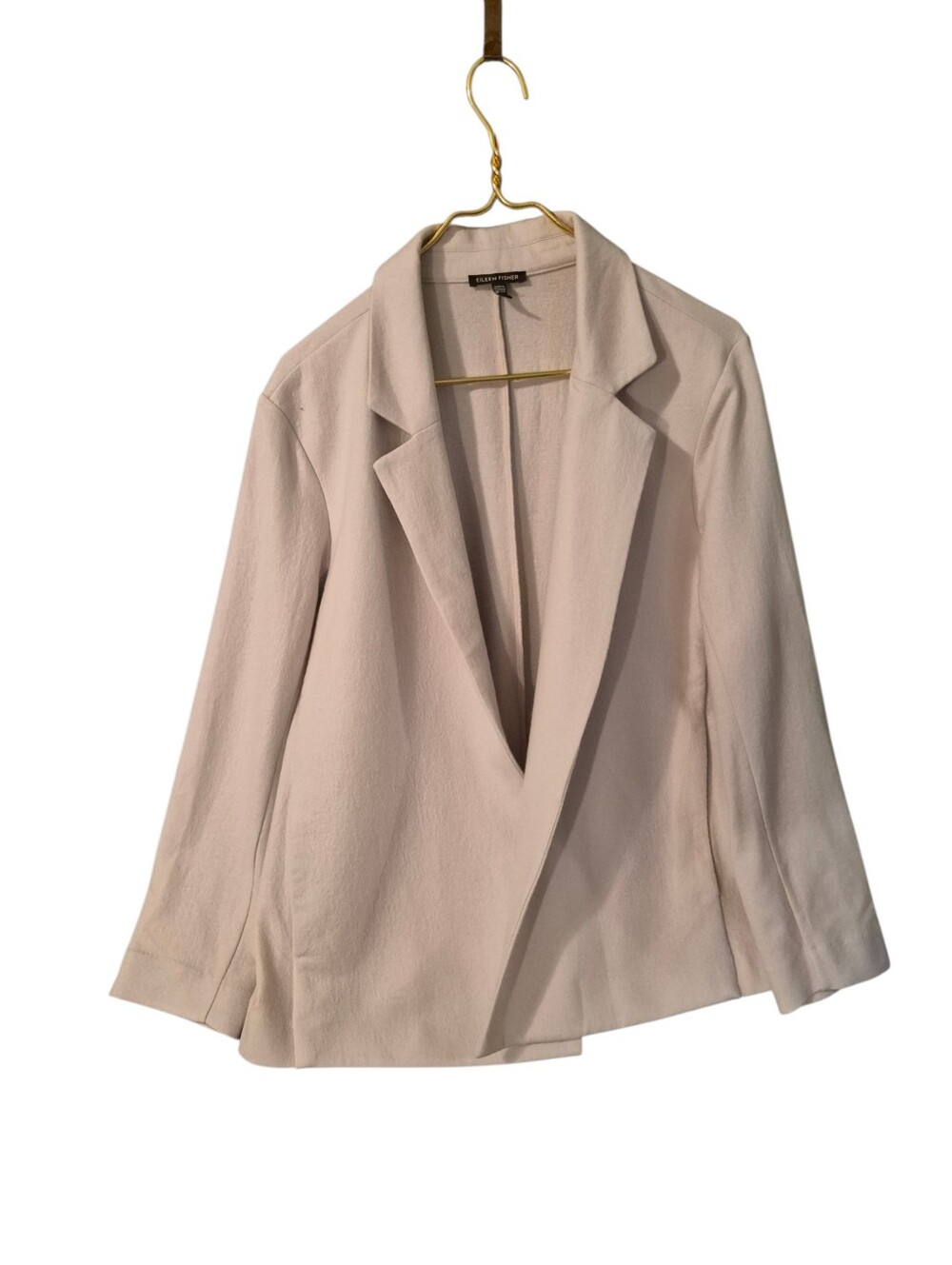 Eileen Fisher Wool Open Front Cardigan - L-        Y56